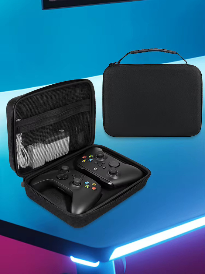 Shunmaii Tragbare Reisetasche in Schwarz mit Griff als stoßfeste Reisehülle für Xbox Series X/S und Xbox One - Bild 6