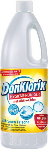 DanKlorix Hygiene-Reiniger Zitronen Frische, 1 l - Bild 1