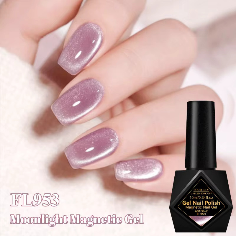 Four Lily Mondlicht Katze Magnetischer Gel Nagellack, 10 ml, Schimmernd - Bild 7