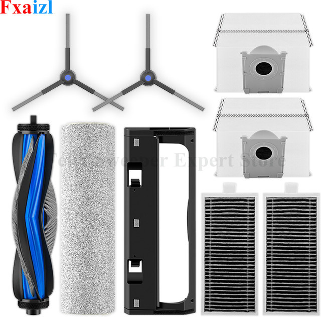 Ecovacs X8 PRO OMNI / DEX56 Zubehörset mit Seitenbürsten, HEPA-Filtern und Staubbeuteln - Bild 1