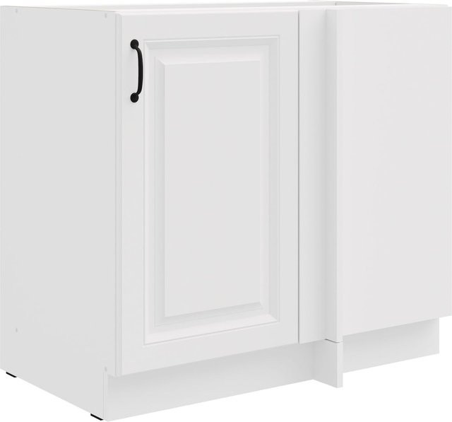 Eckschrank Stilo Landhaus Weiß Breite: 105 cm - Bild 1