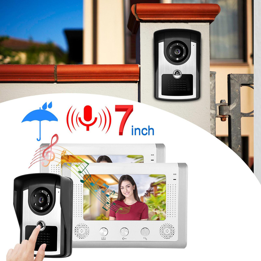 KONNWEI 7 Zoll HD Video Türsprechanlage Intercom Kit 801FC12 - Bild 4