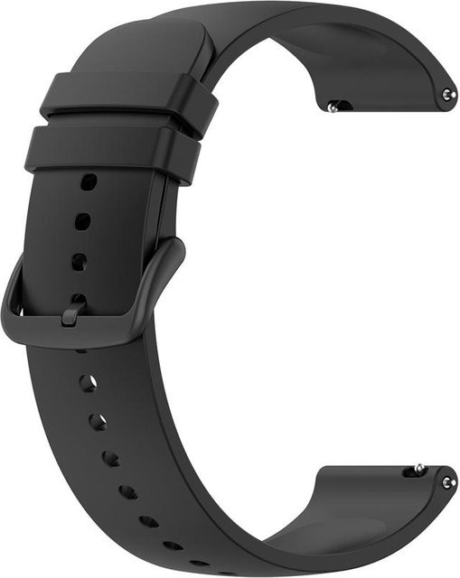 MY-CASE Uhrenarmband Silikon, Schwarz, Amazfit GTS 4, GTS 3, 20mm - Bild 1