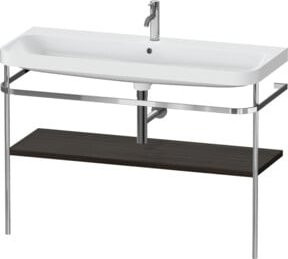 Duravit Möbelwaschtisch-Kombi Happy D.2 Plus mit Konsole und 1 Waschbecken in Nussbaum gebürstet, B/T: 117,5 x 49 cm - Bild 1