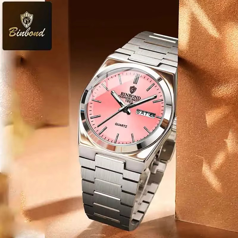 BINBOND Armbanduhr, Quarz, Edelstahl, Silber, Damen - Bild 2