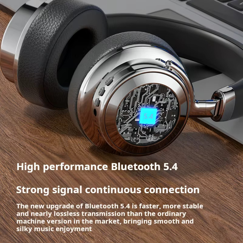 YOCUNKER Bluetooth 5.4 In-Ear Kopfhörer Retro Metall Design mit geringer Latenz für Gaming und Sport in Braun - Bild 3