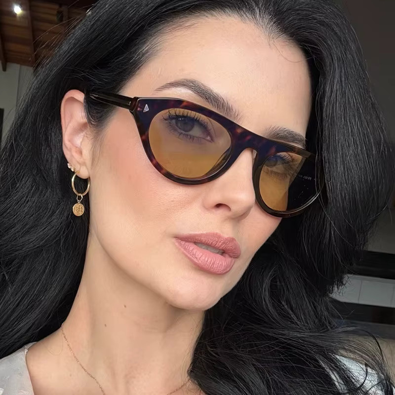 Salutami Cat-Eye Sonnenbrille, Vollrand, Schwarz, Damen, Kunststoff - Bild 3