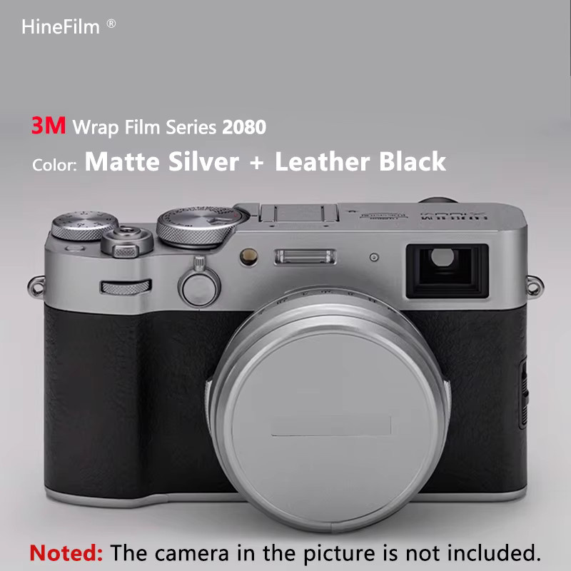Fujifilm X100VI Kamera Schutzfolie Anti-Scratch Skin Wrap in Schwarz - Bild 1