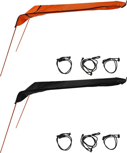 Wasserdichter Kajak Sonnenschutz Baldachin aus Ripstop Polyester in Orange - Bild 1