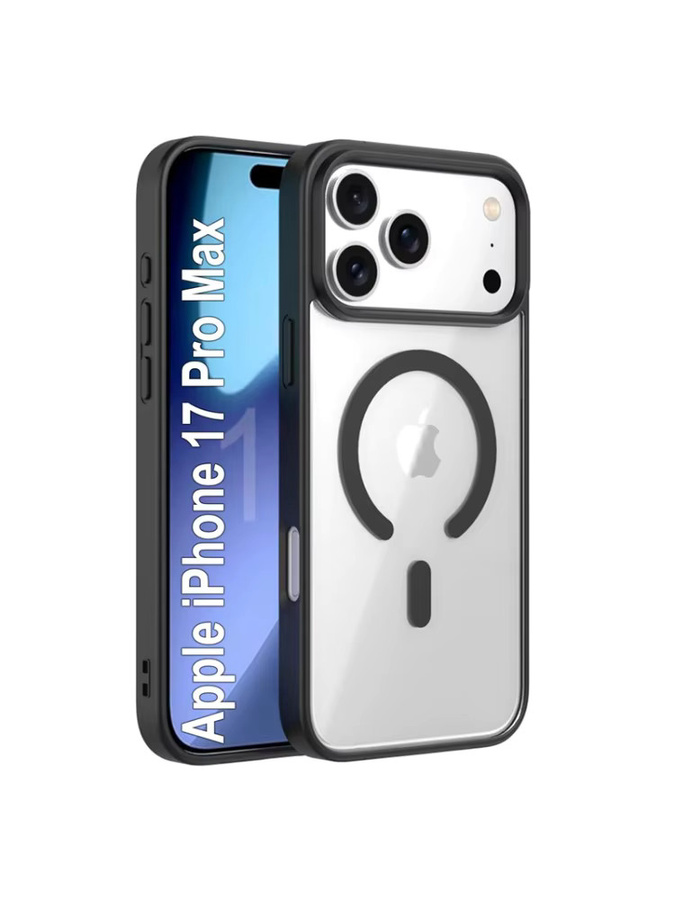 Stoßfeste transparente magnetische MagSafe Handyhülle von OLPAY für iPhone 17 Air, 16, 15, 14, 13, 12 und 11 Pro Max Plus - Bild 6