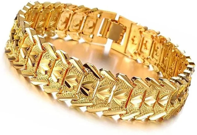 ALIZERO Armband, Kupfer, Gold, 21 cm, Herren, Vintage - Bild 1