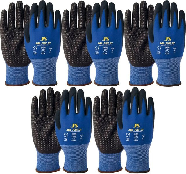 vasalat Agil Flex DT Montagehandschuhe mit Noppen, Nitrilbeschichtung, Blau/Schwarz, Größe 10 XL - Bild 1