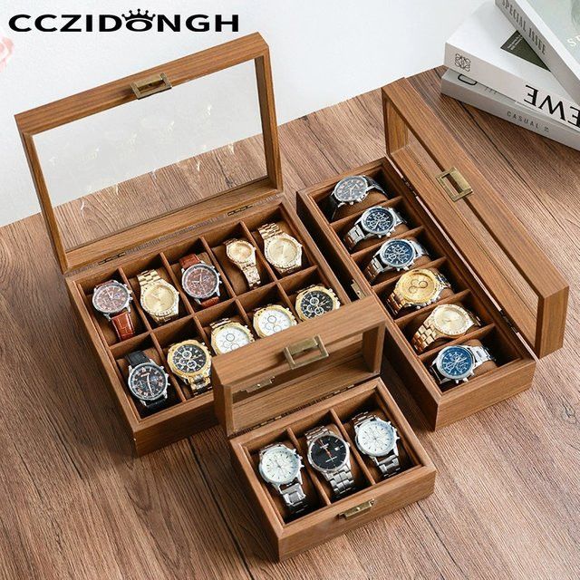 CCZIDONGH Automatischer Uhrenbeweger aus Kohlefaser als Uhren-Schmuck-Vitrine zur Aufbewahrung - Bild 1