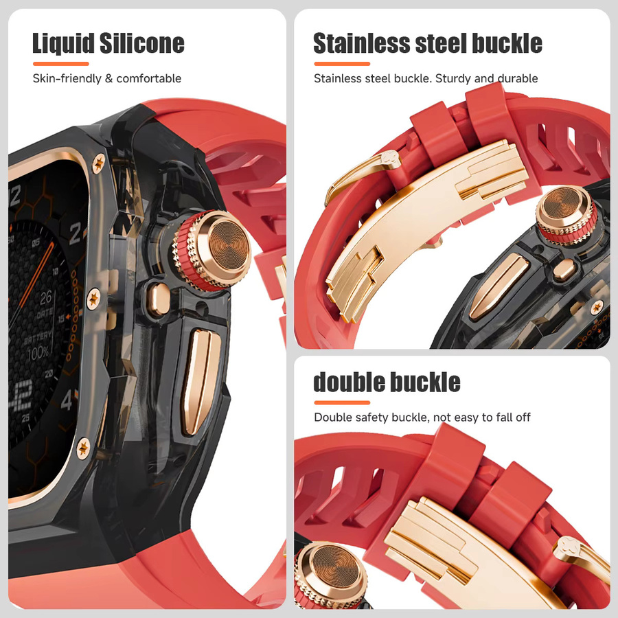 FancyWrist Uhrenarmband Fluorkautschuk, 49 mm, Unisex - Bild 2