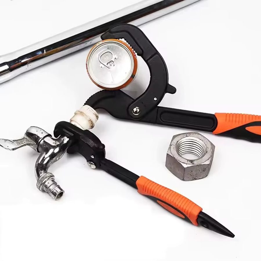 Skeyo Rohrzange aus Kohlenstoffstahl in Schwarz für Klempnerarbeiten, Spannbereich 14–30 mm und 30–60 mm - Bild 2