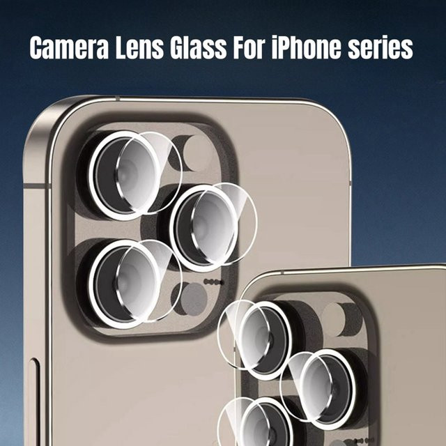 5 Stück DYM Kameraschutzglas Set für iPhone 14 Pro, 15 Pro Max Plus und iPhone 16 Pro Max, transparente Objektivschutzfolie für die Rückseite - Bild 1