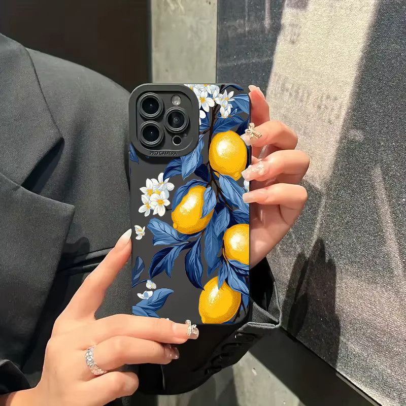 NE Soft Cover Handyhülle mit Sommer Obst Zitrone Blume Design für Xiaomi Poco F6 F5 X5 M6 X7 Pro Mi 15 14T 13T 12T Pro 14 13 11 Lite 5G in Multicolour - Bild 3