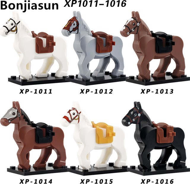 cyicjinbao Mittelalterliche Militärische Krieg Pferd Bausteine, Actionfiguren Zubehör, Ritter - Bild 1
