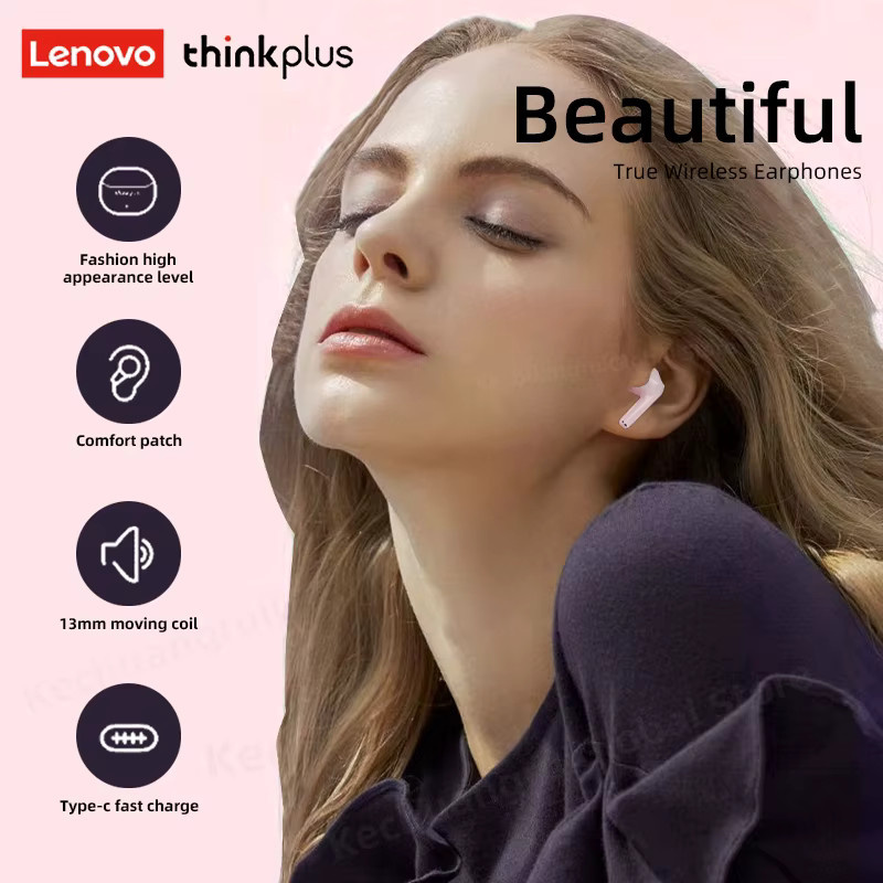 Lenovo Kabellose Bluetooth 5.3 In-Ear Kopfhörer mit HiFi Stereo und Geräuschunterdrückung in Schwarz - Bild 3