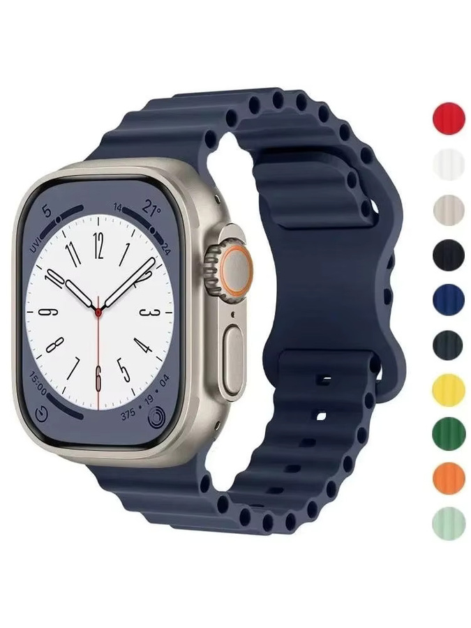 VORILYNEX Uhrenarmband Silikon, Schwarz, Unisex - Bild 3