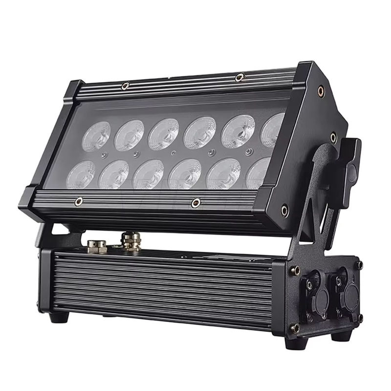 Yuer 4er-Set RGBW LED Outdoor Floodlights mit DMX-Steuerung, IP65 wasserdicht, Schwarz, für Wand- und Stroboskop-Effekte bei Events und Partys - Bild 4