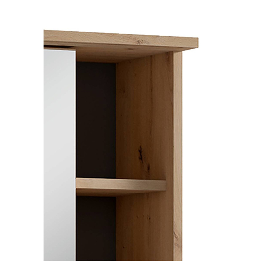 byLIVING Spiegelschrank WELLNESS in Eiche, Braun, B/H/T: 60 x 61 x 28 cm - Bild 3