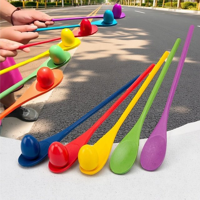 soulbao Montessori Regenbogen Holzlöffel-Ball, Sensorisches Spielzeug, Bunt / Mehrfarbig - Bild 1