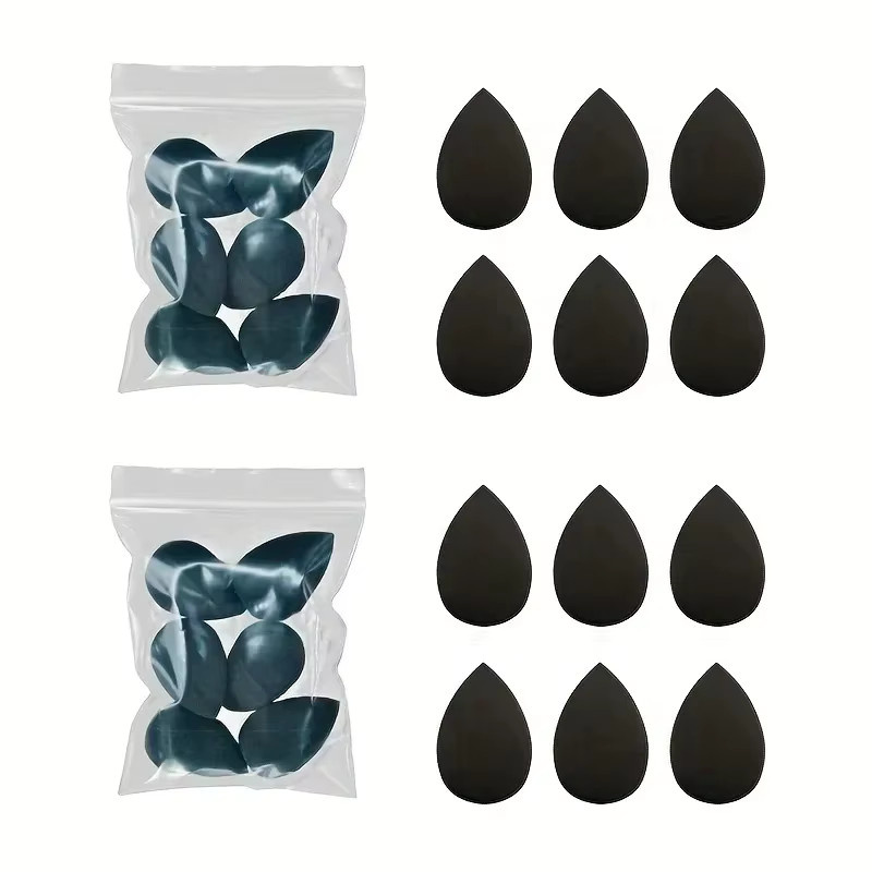 HUAZDS Mini-Make-up-Schwämme-Set, 6/12-teilig, latexfrei, matt, Unisex - Bild 5