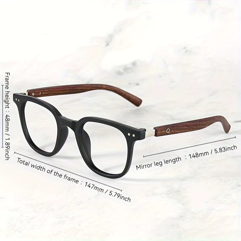 ERIKOLE Korrektionsbrille, quadratisch, Vollrand, schwarz, Blaulichtfilter - Bild 4