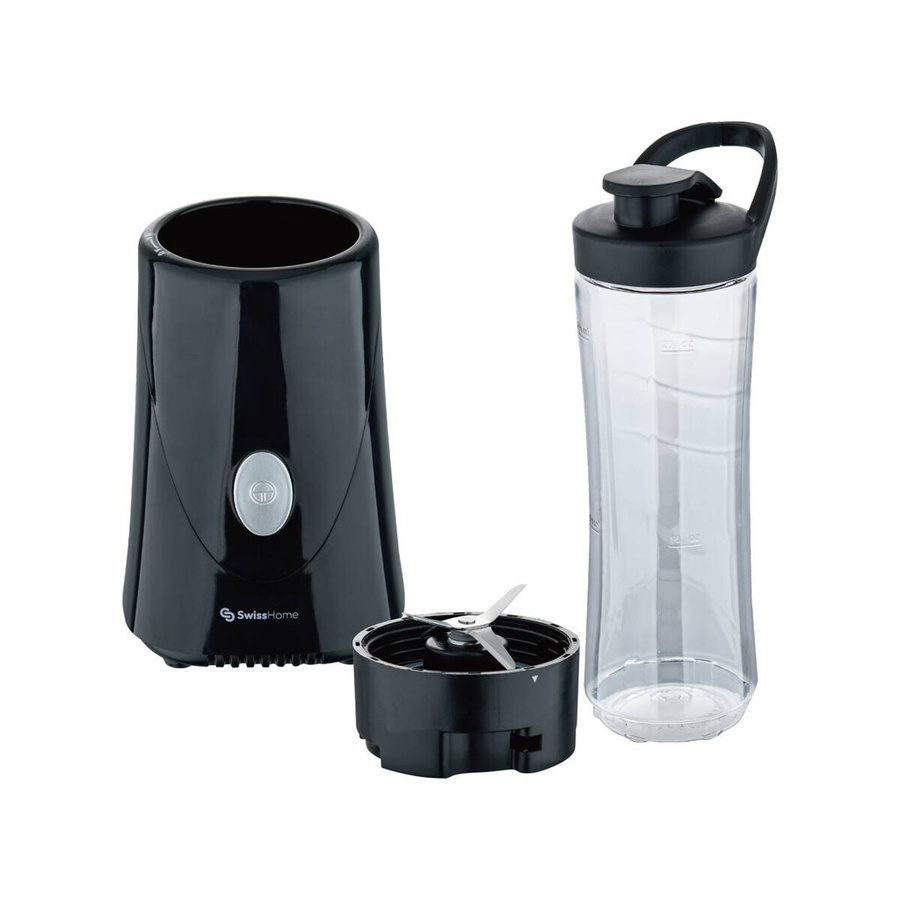SWISS HOME Reise-Blender aus Edelstahl in Schwarz B/H/T: 12 x 24,5 x 20,5 cm - Bild 3
