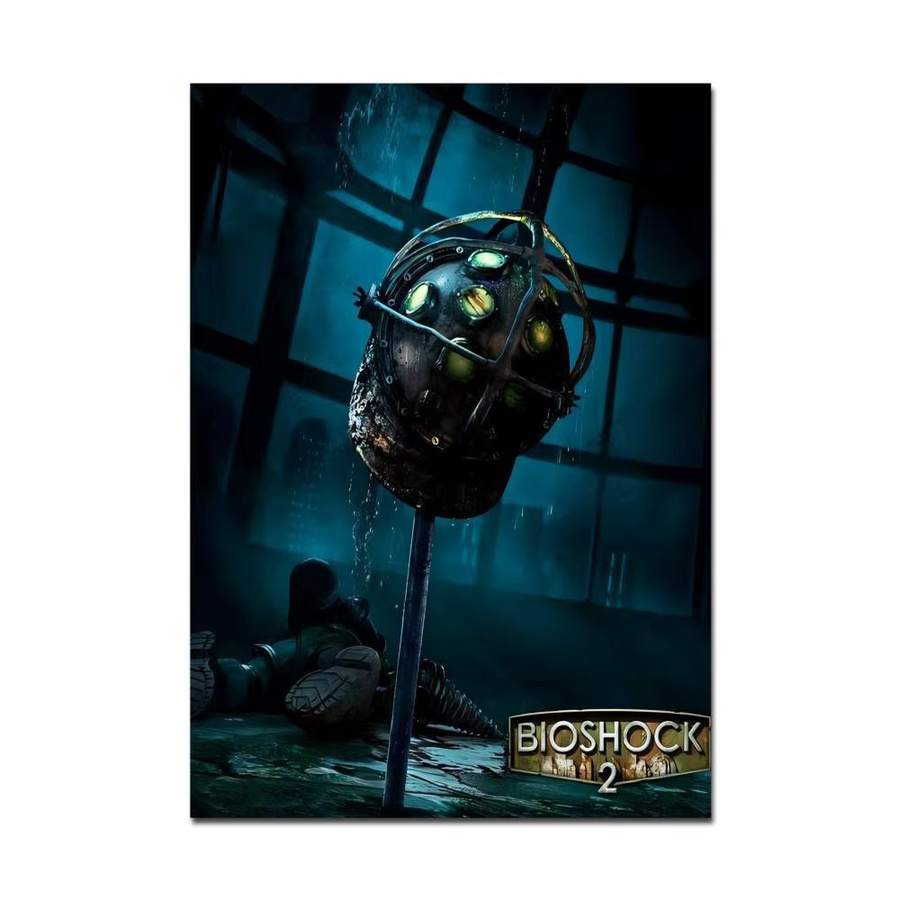 BioShock Retro Wandkunst Poster aus Kraftpapier für deine DIY Raumdekoration in Mehrfarben - Bild 6