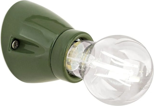 Orion Leuchten Wandleuchte aus Keramik in Grün mit E27 Fassung - Bild 1