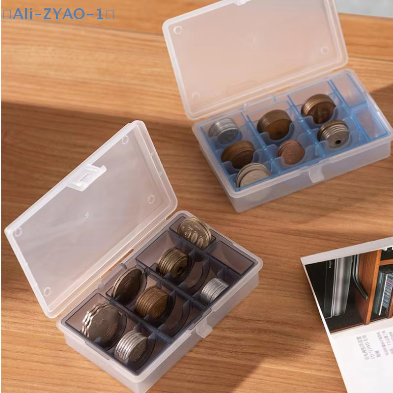 ZYAO-1 Münzaufbewahrungsbox aus Kunststoff in Blau oder Grau mit transparentem Gehäuse zur Organisation deiner Sammlermünzen - Bild 4