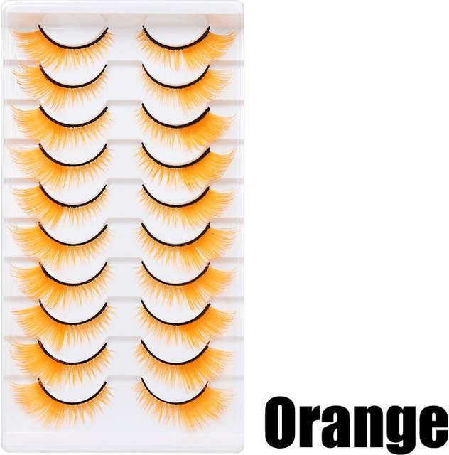 OTRESS Künstliche Wimpern, Orange, Unisex - Bild 1