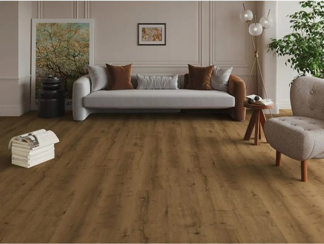 TIMEFLOOR Klebevinyl NK32 in Eiche Kastanienbraun Landhausdiele mit Holzoptik - Bild 1