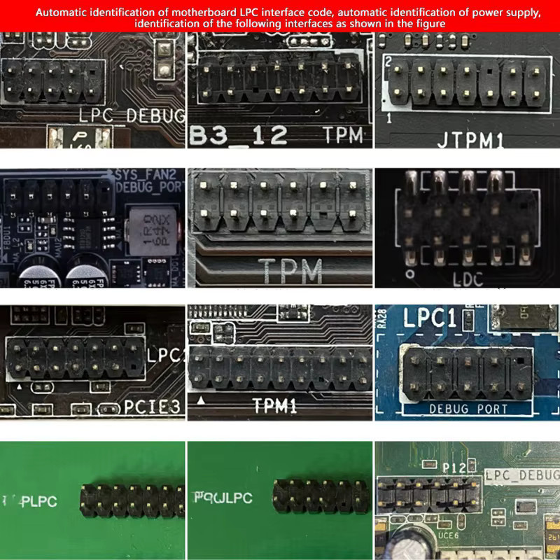 TL611 PRO PCIe-Diagnosekarte für Desktop- und Laptop-Computer, Schwarz, A49I - Bild 3