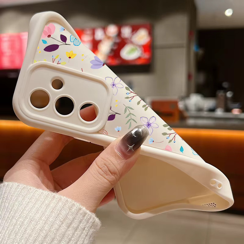 Samsung Handyhülle mit Blumenmuster in Pink und Multicolour für Galaxy S25 S24 S23 Ultra Plus und weitere Modelle, TPU Cover - Bild 4