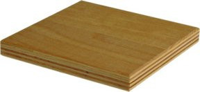Stier Abdeckplatte Buche Multiplex, Farbe: Braun, B/T/H: 60,0 x 57,5 x 1,6 cm - Bild 1
