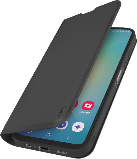 Klapphülle mit Ständer und Soft-Touch-Oberfläche für das Samsung Galaxy A07, Schwarz - Bild 1