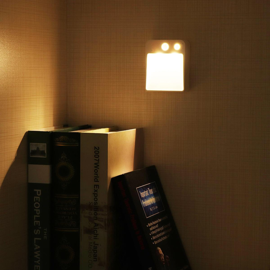 Rybakov Home Lighting LED-Nachtlicht mit Bewegungssensor und Dämmerungssensor in Weiß, warmweißes Licht für Küche, Treppen, Kleiderschrank und Flur - Bild 3