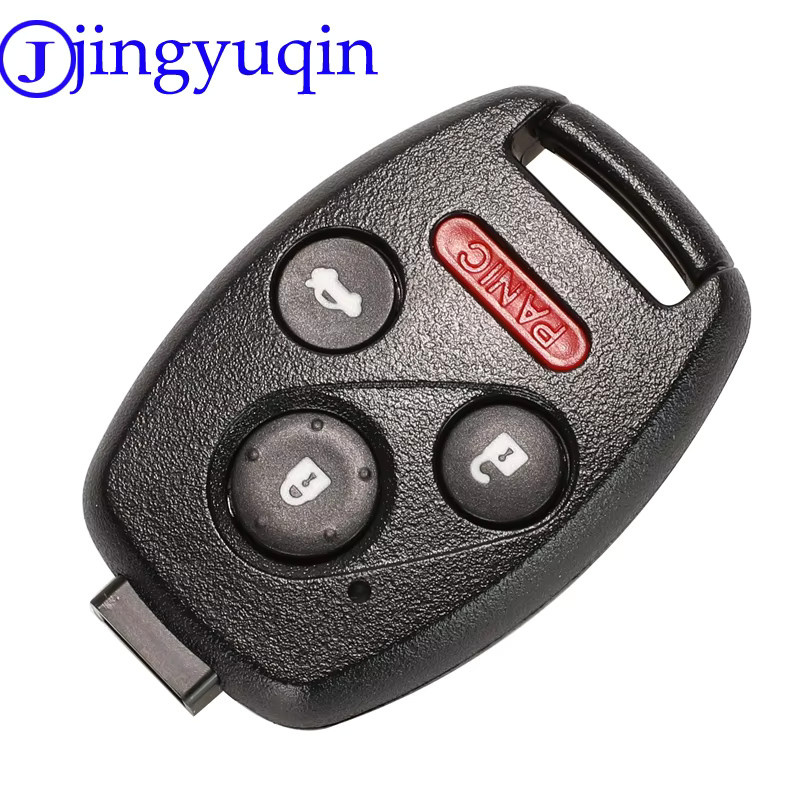 Jingyuqin Auto Schlüssel Fernbedienung Fob Abdeckung mit Gummi Pad in Schwarz für Honda Accord CRV Pilot Civic 2003-2013 - Bild 3