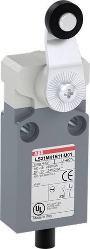 ABB LS21M41B11-U01 Positionsschalter mit Kuppenstößel, 10A, grau, IP67 - Bild 1