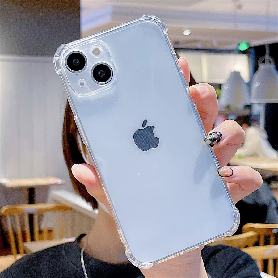 Caynes Transparente Silikon-Handyhülle Stoßfeste Soft Case Cover für iPhone 11 bis iPhone 17 Pro Max - Bild 4