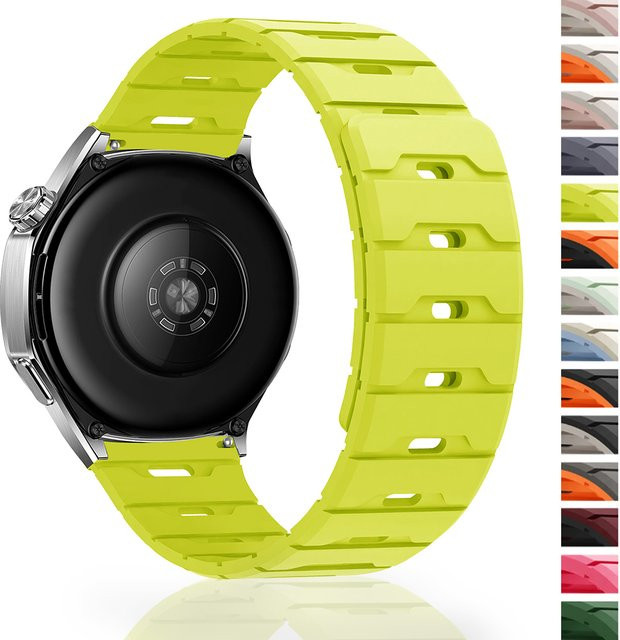 CAOWTAN Uhrenarmband Silikon, Drachenschuppen-Muster, Weiß, Unisex - Bild 1