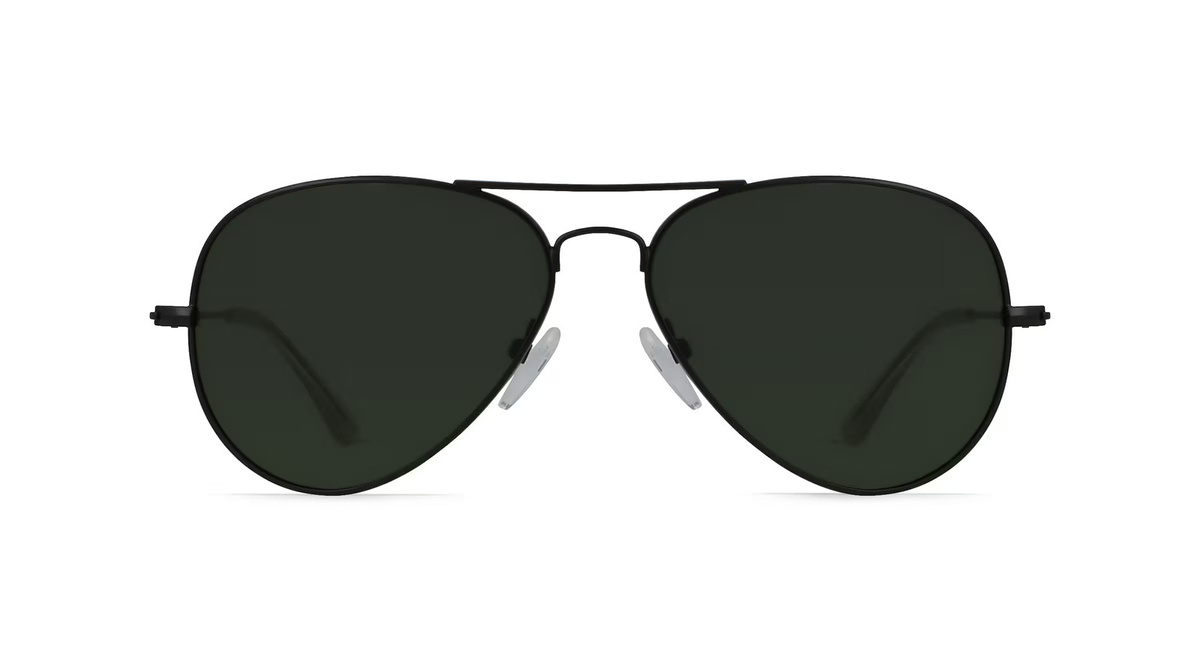 Fackelmann BD 277 SUN CL Sonnenbrille, Vollrand, Aviator, Edelstahl, Schwarz, Unisex - Bild 1