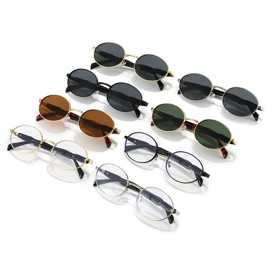 Ah-Mee Sonnenbrille, oval, Unisex, Vollrand, Metall - Bild 2