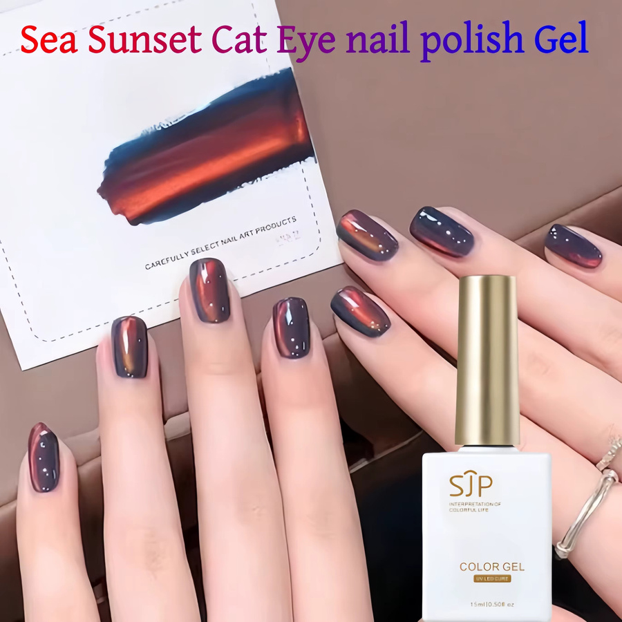 Sjp Magnetischer Katzenauge-Gel-Nagellack, 15 ml, Damen, 01, schimmernd - Bild 3
