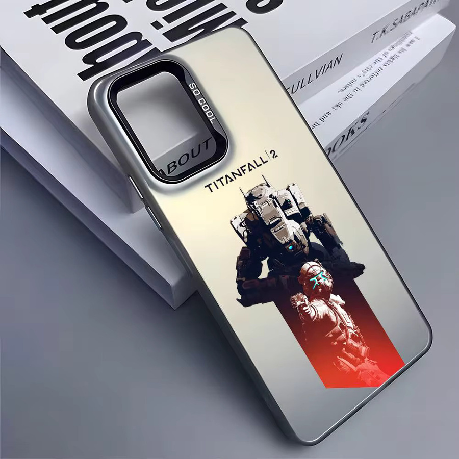T-TitanfallS 2 Silikon Handyhülle für Samsung Galaxy S25 Edge S24 S23 S22 S21 S20 Ultra in Silber - Bild 4