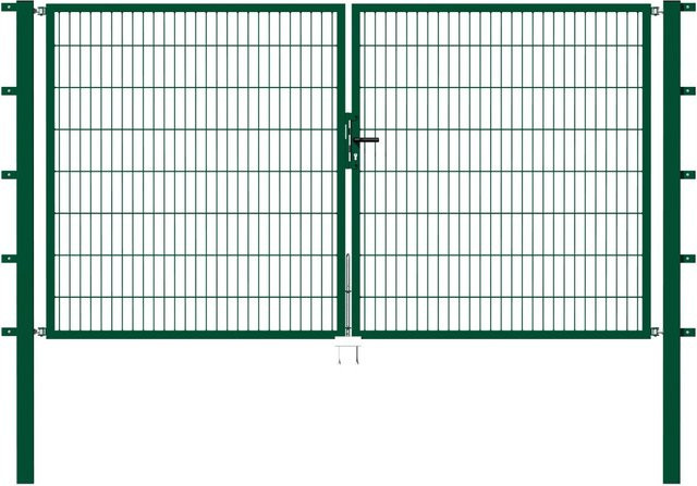 GAH ALBERTS Doppeltor Flexo aus feuerverzinktem Stahl in Grün, B/H: 224 x 120 cm - Bild 1