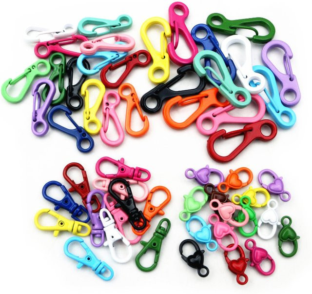 Wadsfred Hummerverschluss Haken, 20 Stück, Mix Farben, Unisex - Bild 1